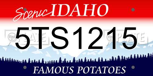 5TS1215 Idaho License Plate