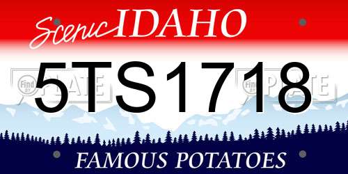 5TS1718 Idaho License Plate
