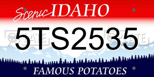 5TS2535 Idaho License Plate