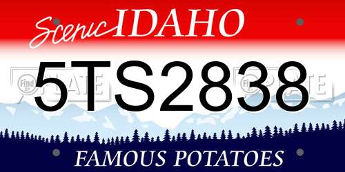 5TS2838 Idaho License Plate