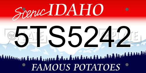 5TS5242 Idaho License Plate