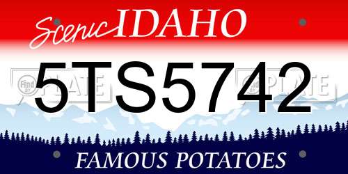 5TS5742 Idaho License Plate