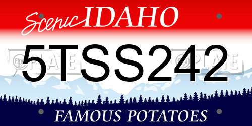 5TSS242 Idaho License Plate