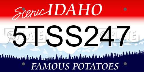 5TSS247 Idaho License Plate