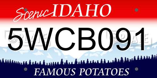 5WCB091 Idaho License Plate