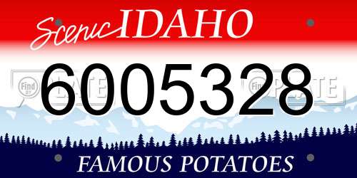 6005328 Idaho License Plate