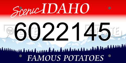 6022145 Idaho License Plate