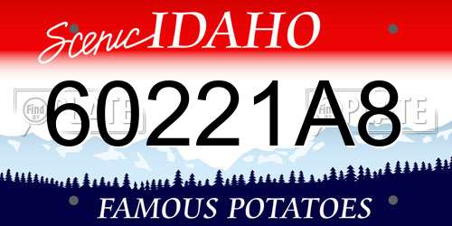 60221A8 Idaho License Plate
