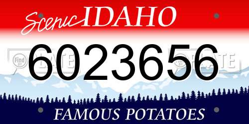 6023656 Idaho License Plate