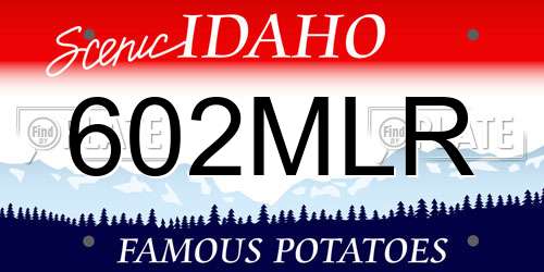 602MLR Idaho License Plate