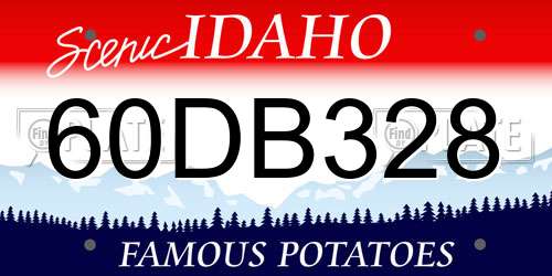 60DB328 Idaho License Plate
