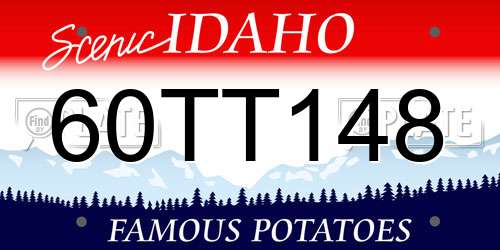 60TT148 Idaho License Plate
