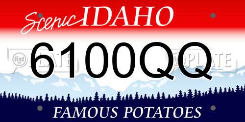 6100QQ Idaho License Plate