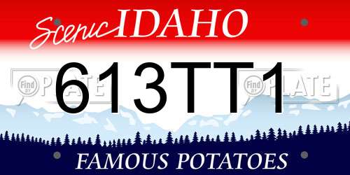 613TT1 Idaho License Plate