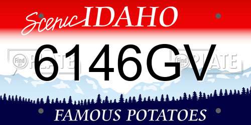 6146GV Idaho License Plate