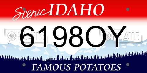 6198OY Idaho License Plate