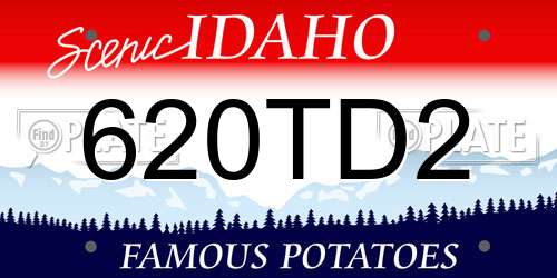 620TD2 Idaho License Plate