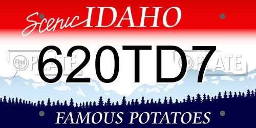 620TD7 Idaho License Plate