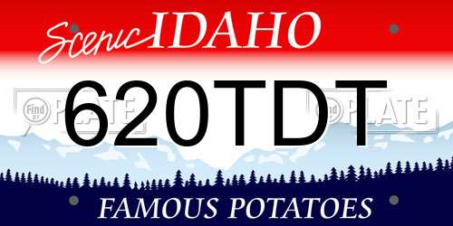 620TDT Idaho License Plate