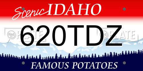 620TDZ Idaho License Plate