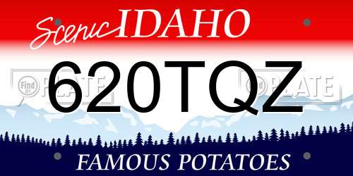 620TQZ Idaho License Plate