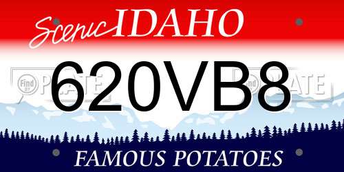 620VB8 Idaho License Plate