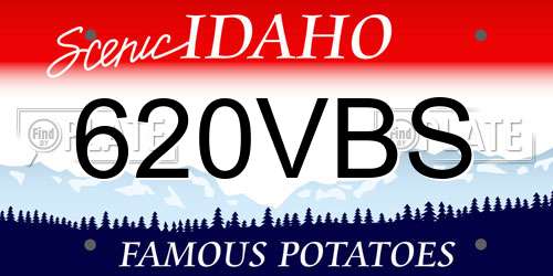 620VBS Idaho License Plate