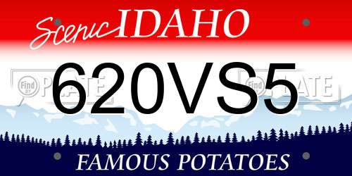 620VS5 Idaho License Plate