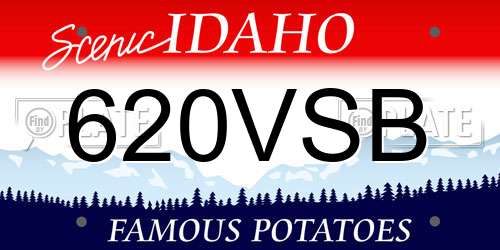 620VSB Idaho License Plate