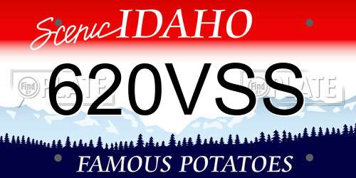 620VSS Idaho License Plate