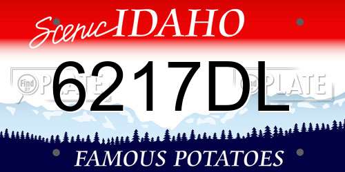6217DL Idaho License Plate