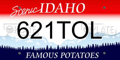 621TOL Idaho License Plate