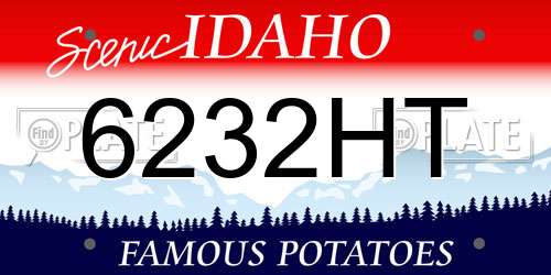 6232HT Idaho License Plate