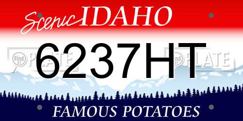 6237HT Idaho License Plate