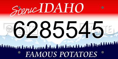 6285545 Idaho License Plate