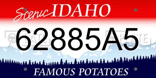 62885A5 Idaho License Plate