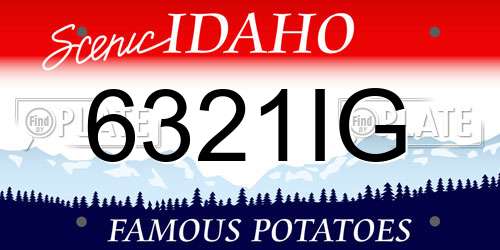 6321IG Idaho License Plate