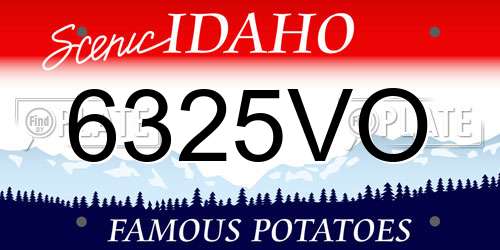 6325VO Idaho License Plate