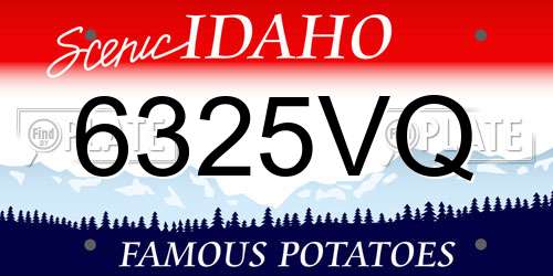 6325VQ Idaho License Plate