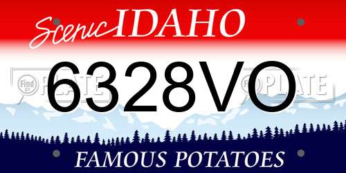 6328VO Idaho License Plate