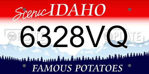 6328VQ Idaho License Plate