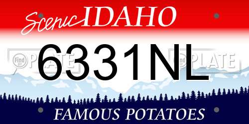 6331NL Idaho License Plate