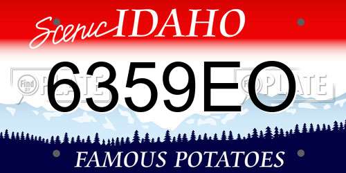 6359EO Idaho License Plate