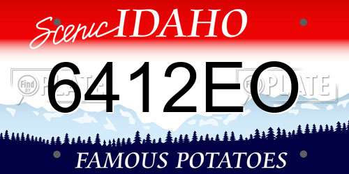 6412EO Idaho License Plate