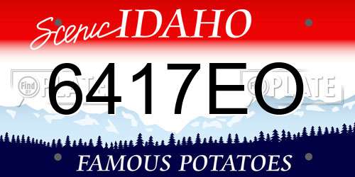 6417EO Idaho License Plate