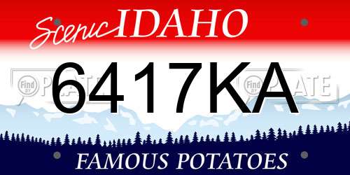 6417KA Idaho License Plate