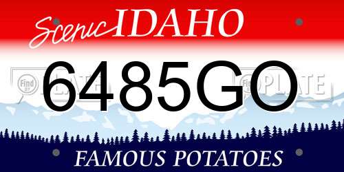 6485GO Idaho License Plate