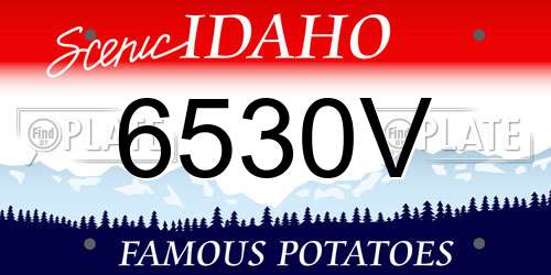 6530V Idaho License Plate
