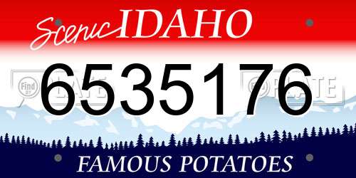 6535176 Idaho License Plate