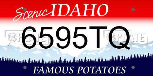 6595TQ Idaho License Plate